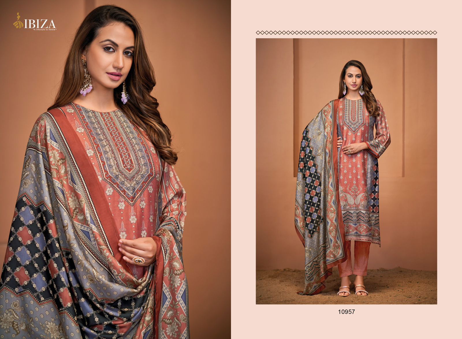 Amara By Ibiza Digital Printed Masleen Salwar Kameez Wholesale Price In Surat
